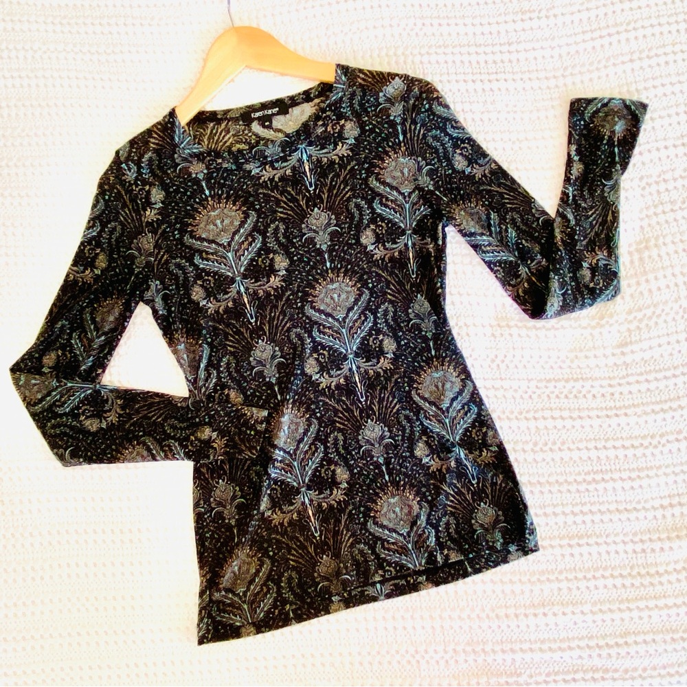 Gorgeous Karen Kane Mesh Stretch Top XL